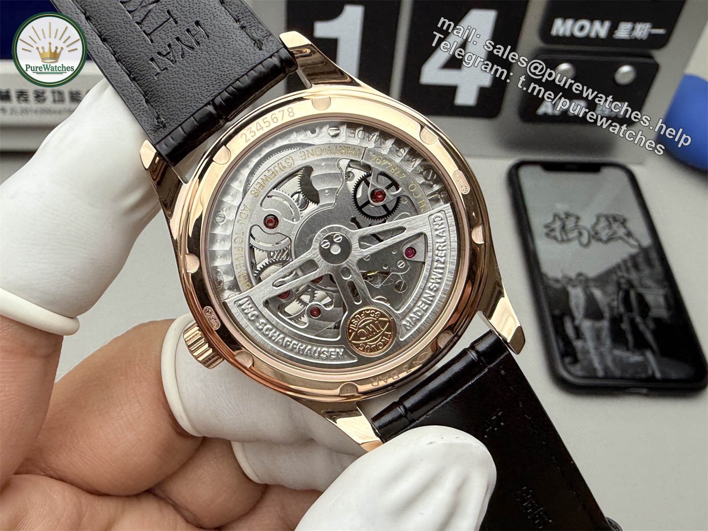 IWC Portugieser IW358401 Replica – 18K Rose Gold Automatic Watch - Image 7