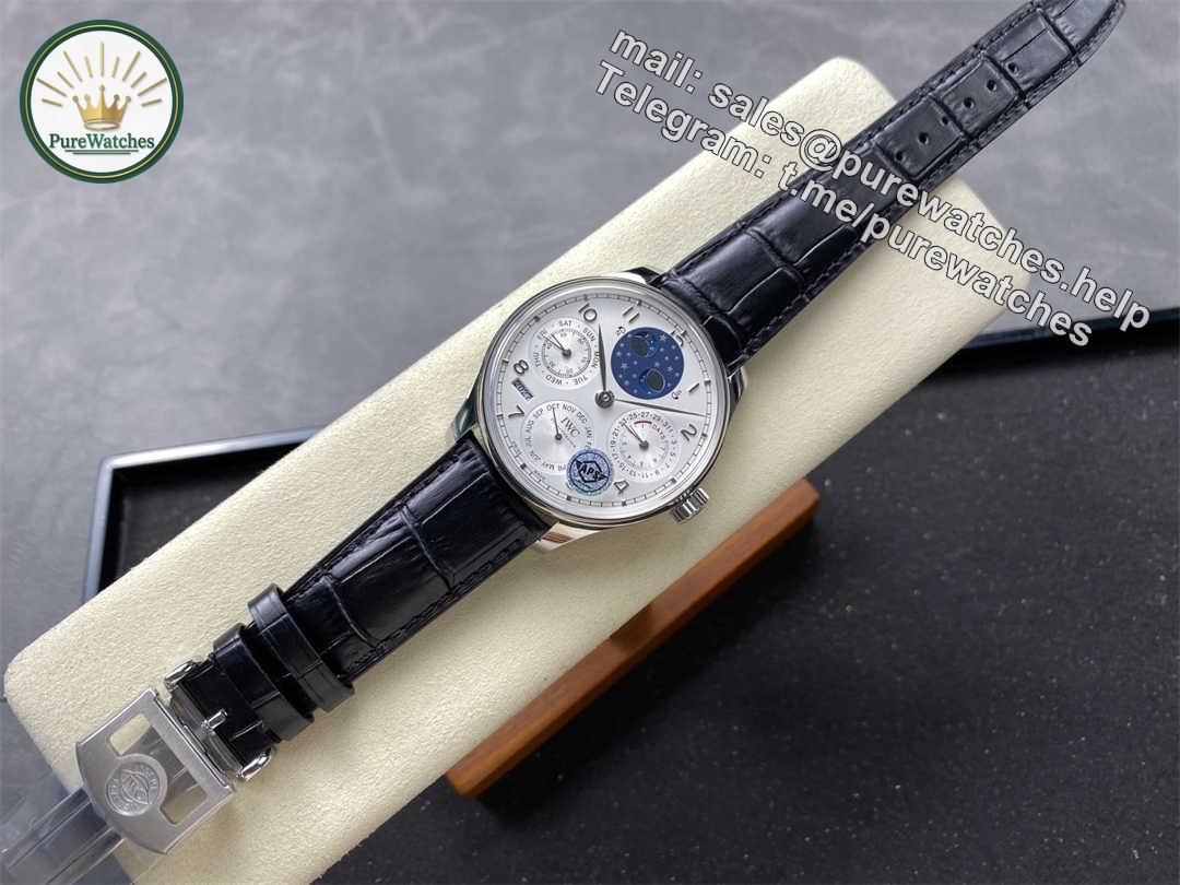 IWC Portuguese IW503406 Replica – Platinum Perpetual Calendar Watch by APS Factory - Image 4