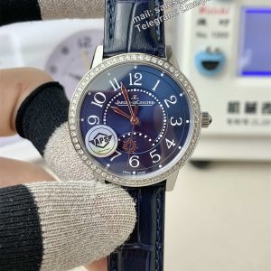 JLC Rendez Vous Replica 3468480 – APS Factory Diamond Bezel Blue Dial 29mm