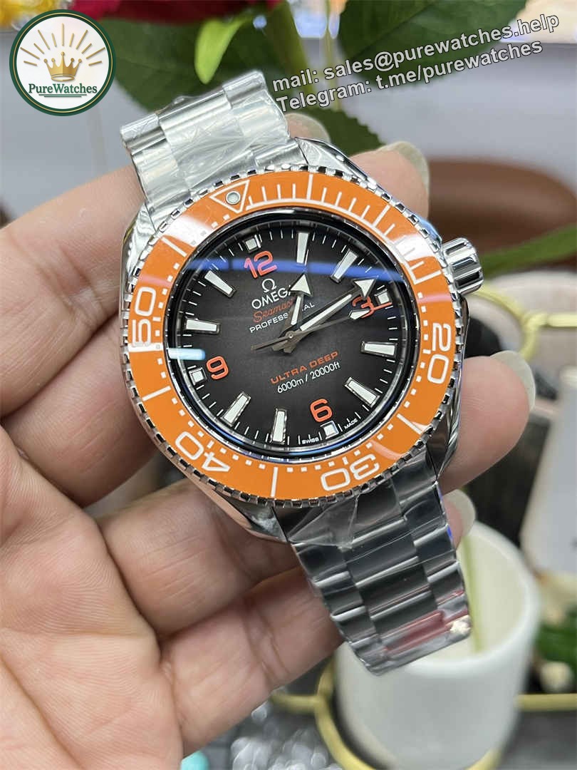 VS Factory Omega Seamaster Replica Planet Ocean 600M 45.5mm Orange – Master 8912 Movement - Image 2