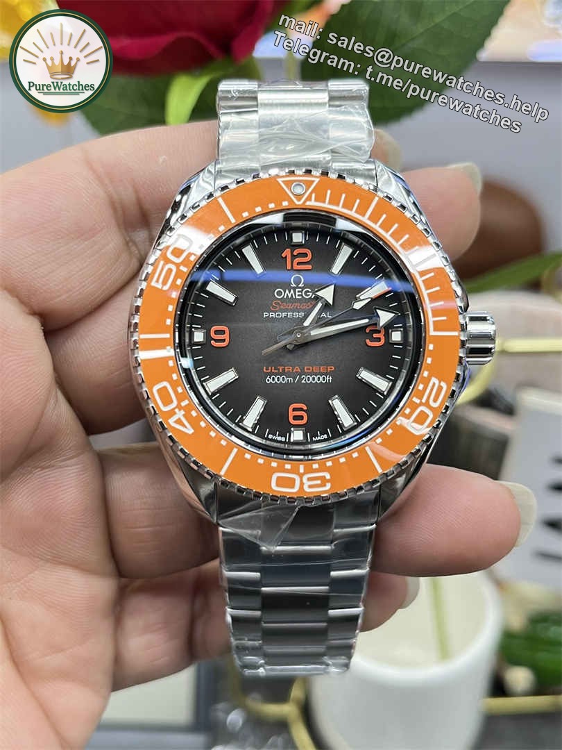 VS Factory Omega Seamaster Replica Planet Ocean 600M 45.5mm Orange – Master 8912 Movement