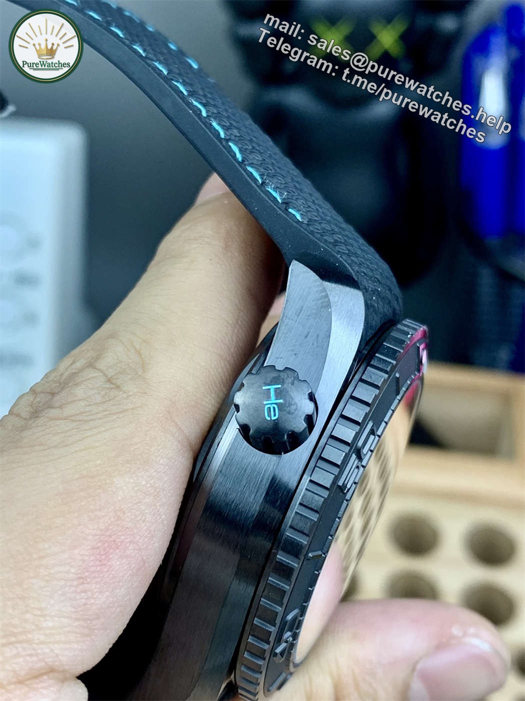Omega Seamaster Worldtimer Replica – VS Factory Black Ceramic GMT 45.5mm - Image 5