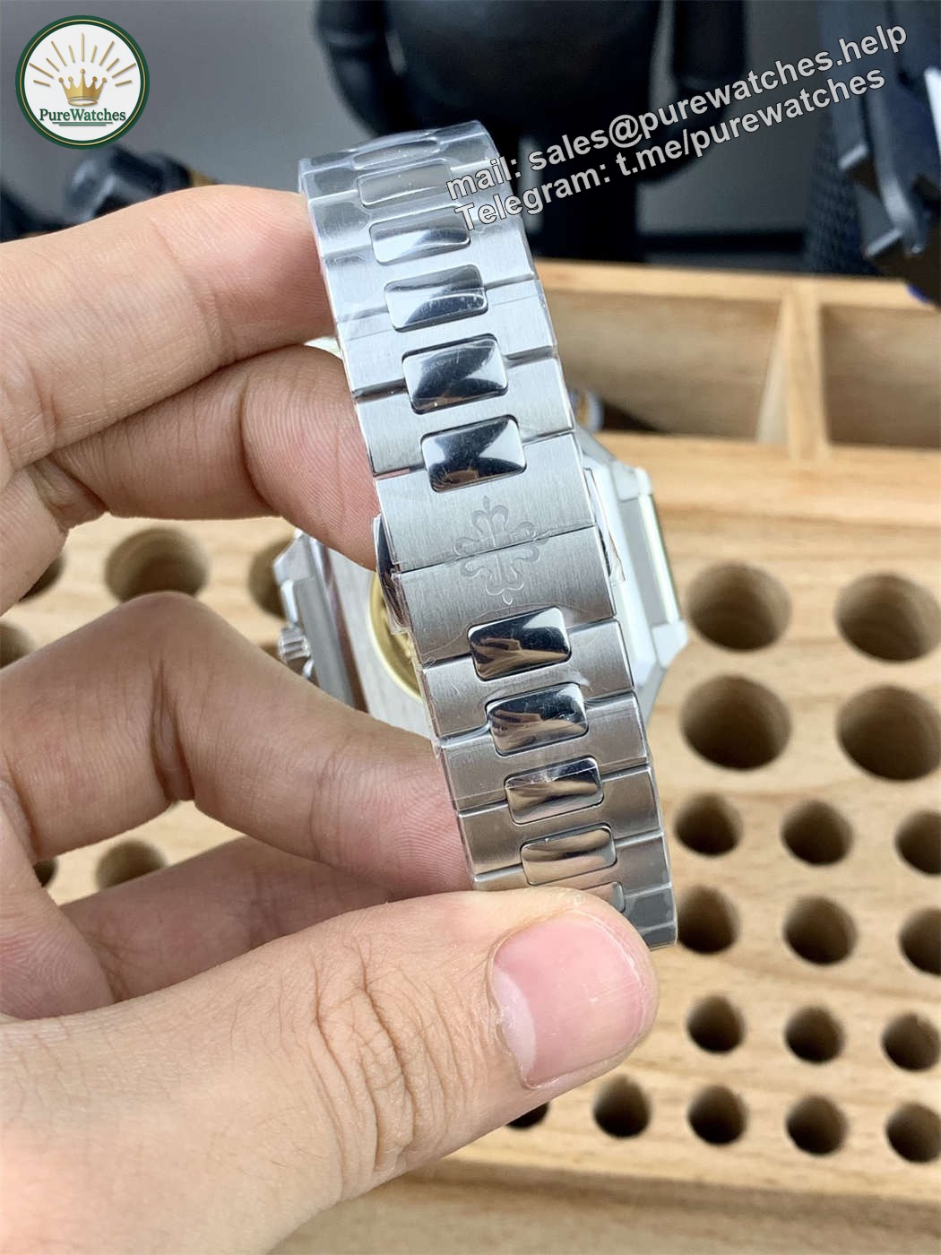 Patek Cubitus 5821 Replica – PPF Factory Green Dial Stainless Steel 45mm - Image 6