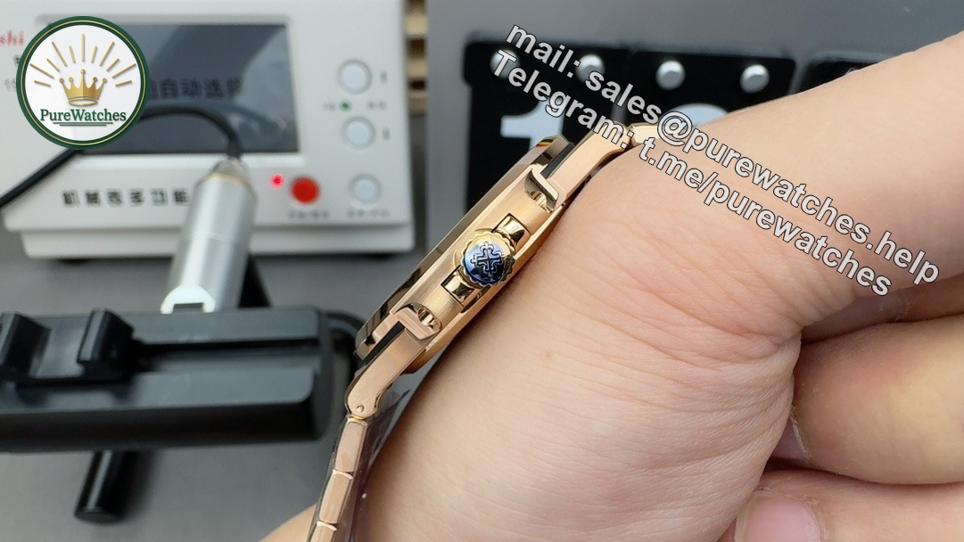 Patek Philippe 5711R Replica – 3K Factory Rose Gold Nautilus with Champagne Gold Dial - Image 6
