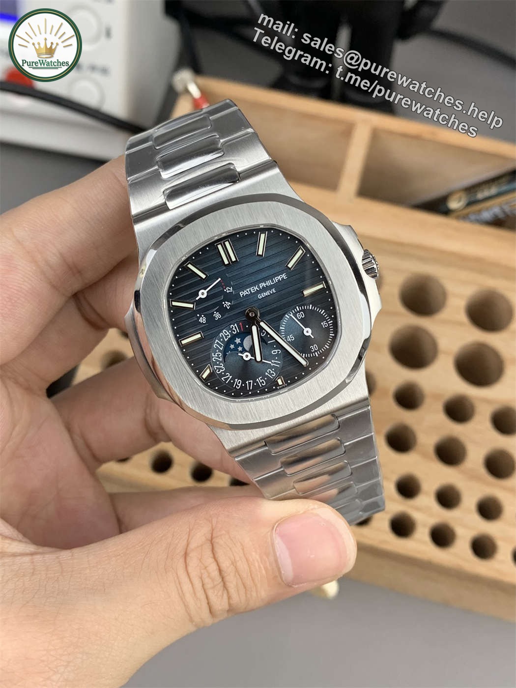 Patek Philippe 5712 Replica �C PPF V3 Nautilus Blue Dial - Image 3