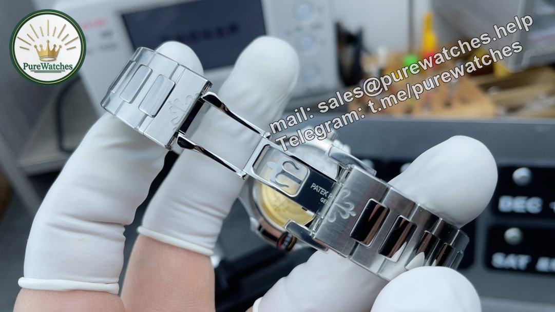 Patek Philippe Nautilus 7118 Replica – Grey Dial Diamond Bezel Ladies Watch - Image 8