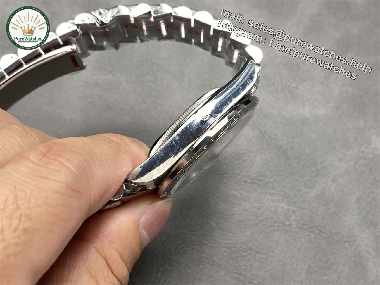 QF Factory Rolex Day-Date 40mm Replica – Full-Weight Diamond Bezel, 3255 Clone - Image 4