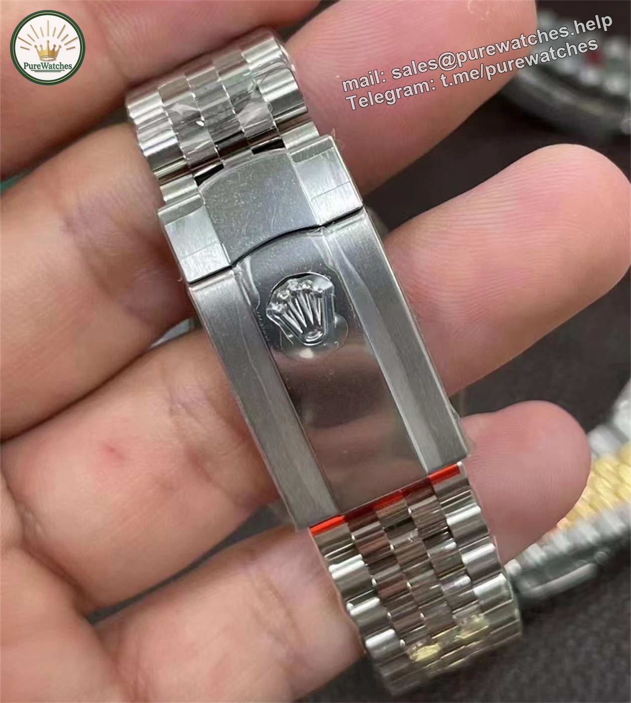 Rolex Datejust 36 Palm Dial Diamond Replica – VS Factory M126234-0055 with Dandong 3235 Movement - Image 8