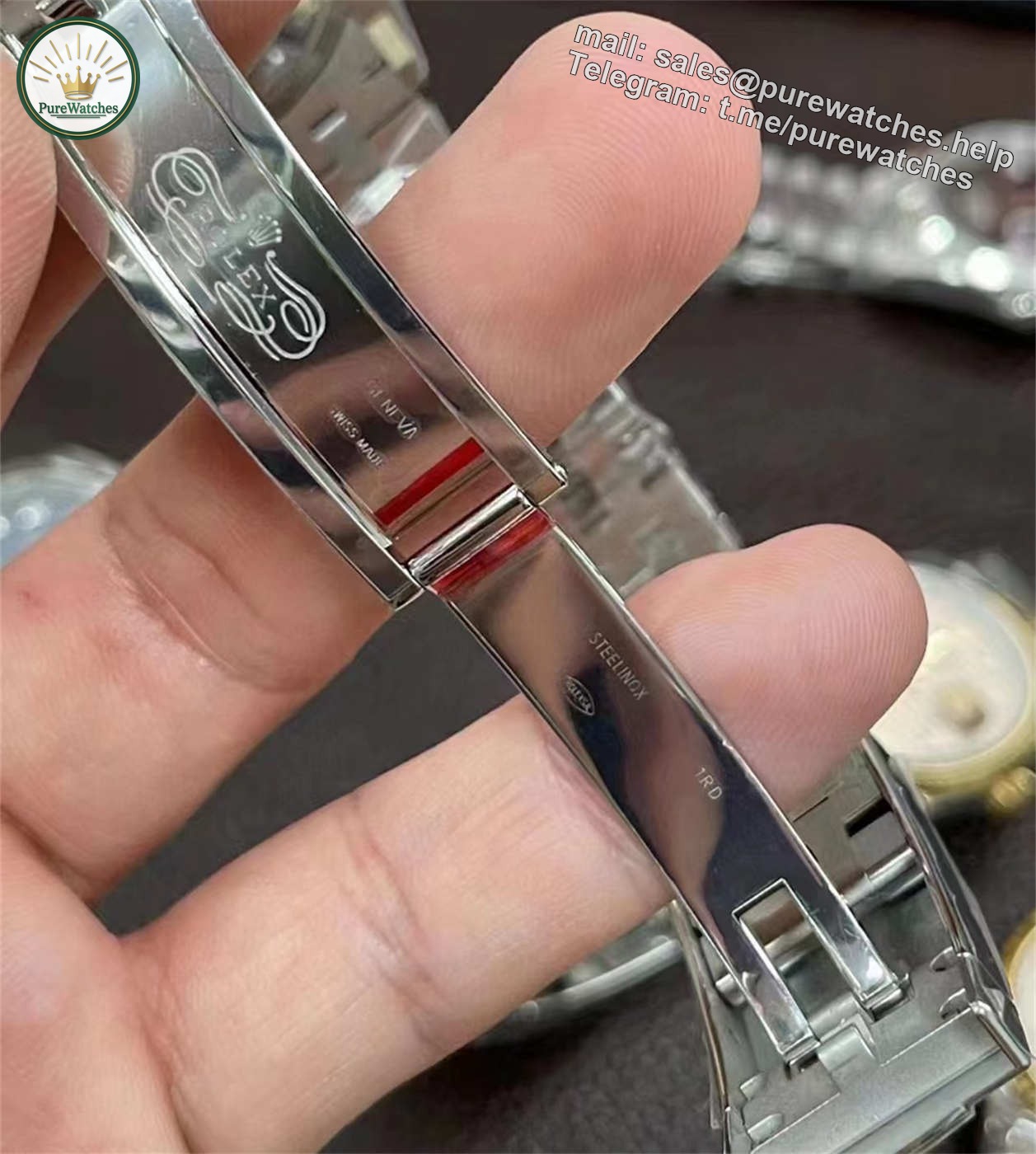 Rolex Datejust 36 Palm Dial Diamond Replica – VS Factory M126234-0055 with Dandong 3235 Movement - Image 5