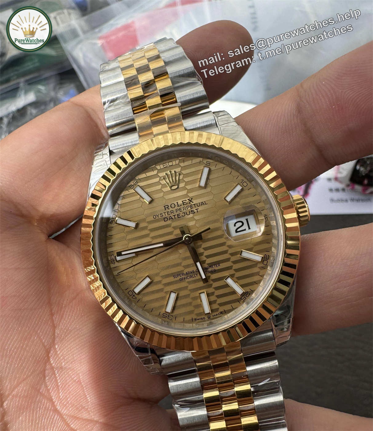 Rolex Datejust 41 Two Tone Replica – VS Factory M126333-0022 with Dandong 3235 Movement