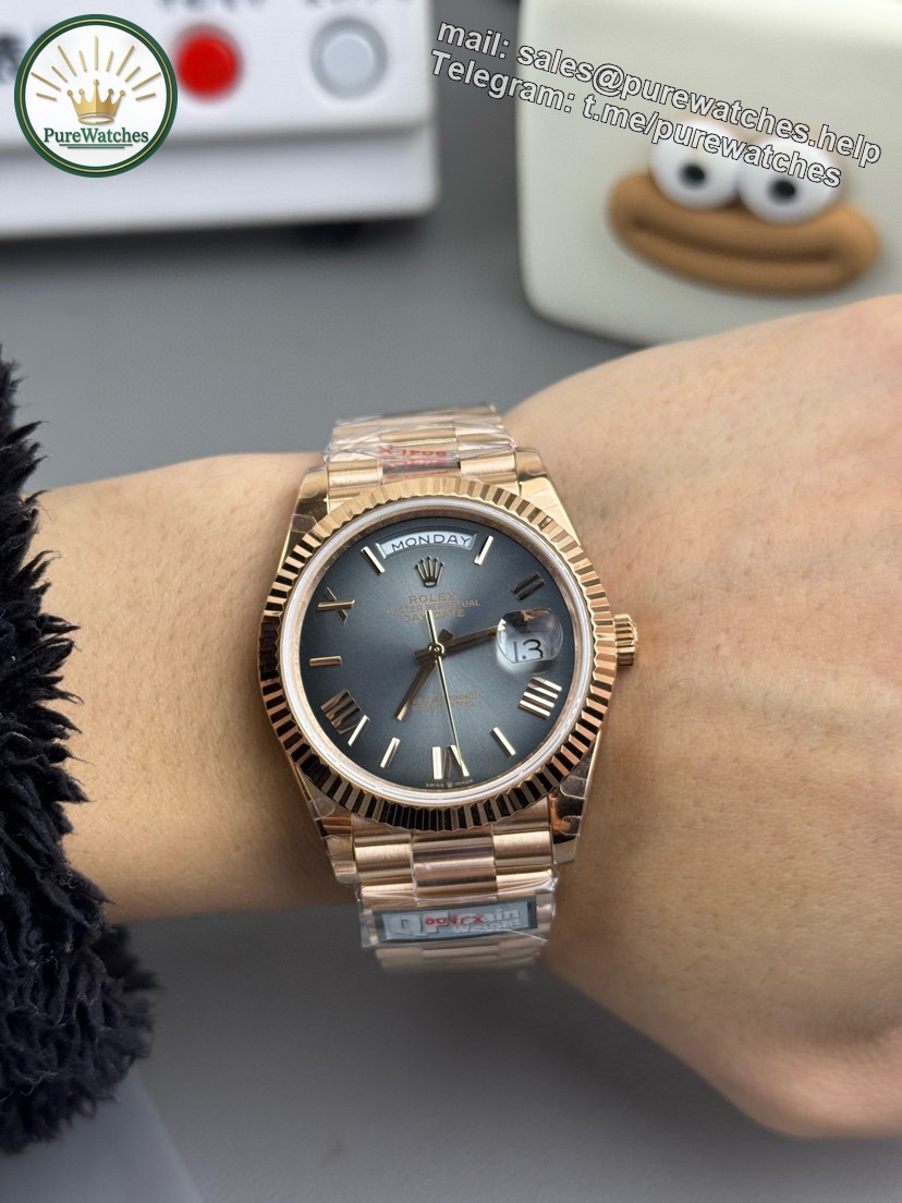 QF Factory Rolex Day to Date 40 – 40 mm Everose Gold Men’s Watch - Image 2