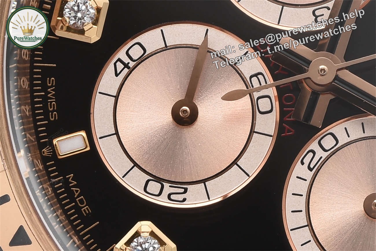 Clean Factory Rolex Daytona 126505 Diamond Dial Replica �C Rose Gold (4131 Movement) - Image 2