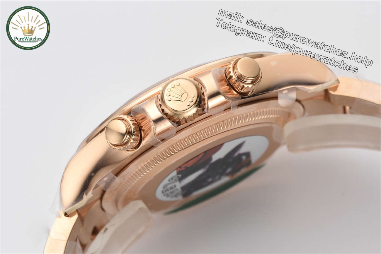 Clean Factory Rolex Daytona 126505 Diamond Dial Replica �C Rose Gold (4131 Movement) - Image 9