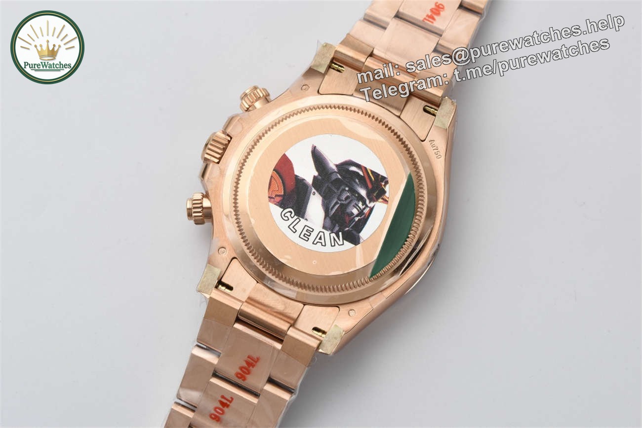 Clean Factory Rolex Daytona 126505 Diamond Dial Replica �C Rose Gold (4131 Movement) - Image 7