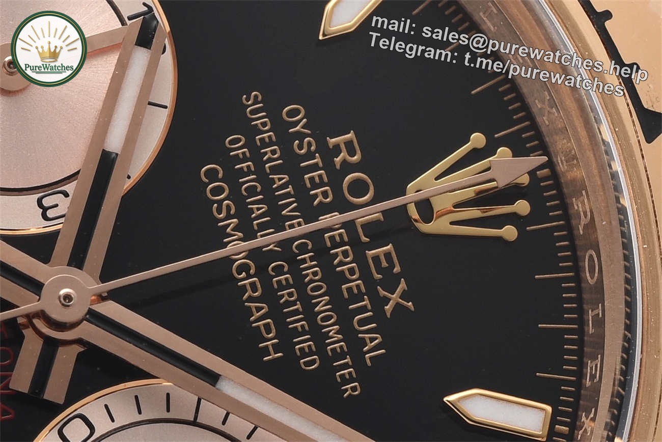 Clean Factory Rolex Daytona 126505 Replica �C Rose Gold Black Dial (4131 Movement) - Image 5