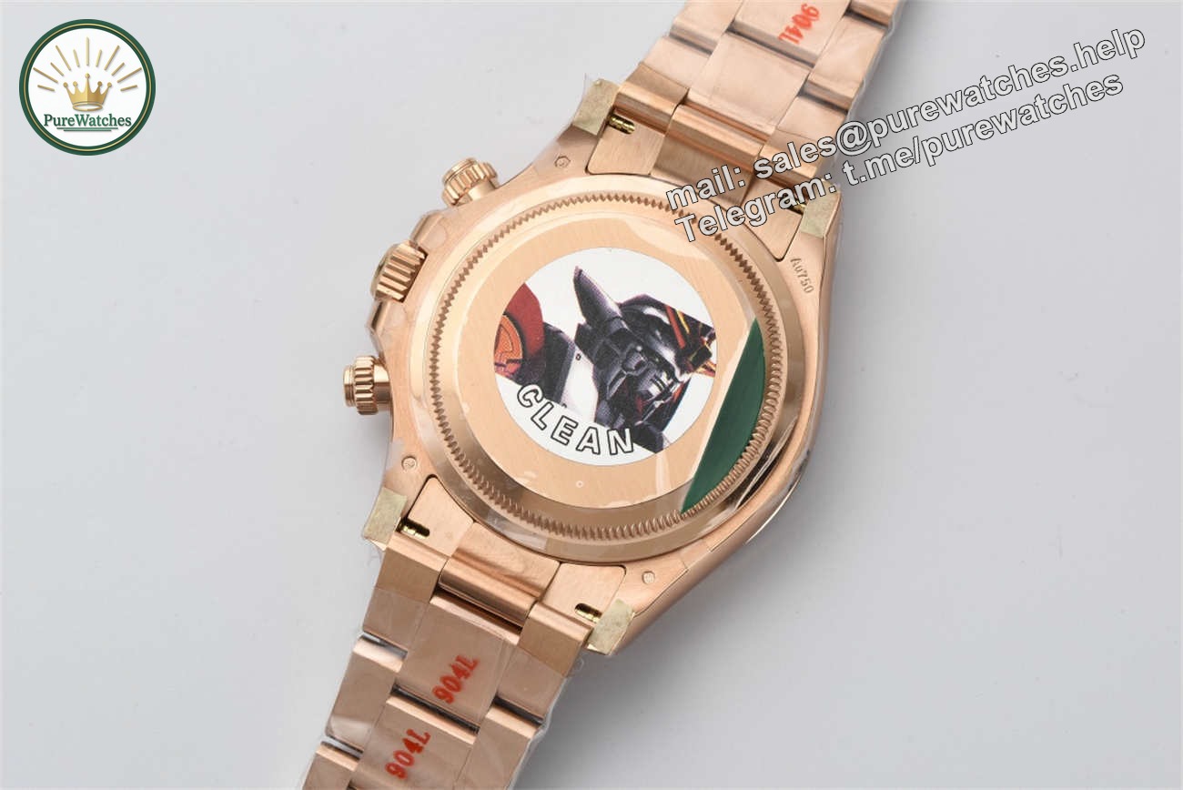 Clean Factory Rolex Daytona 126505 Replica �C Rose Gold Black Dial (4131 Movement) - Image 7