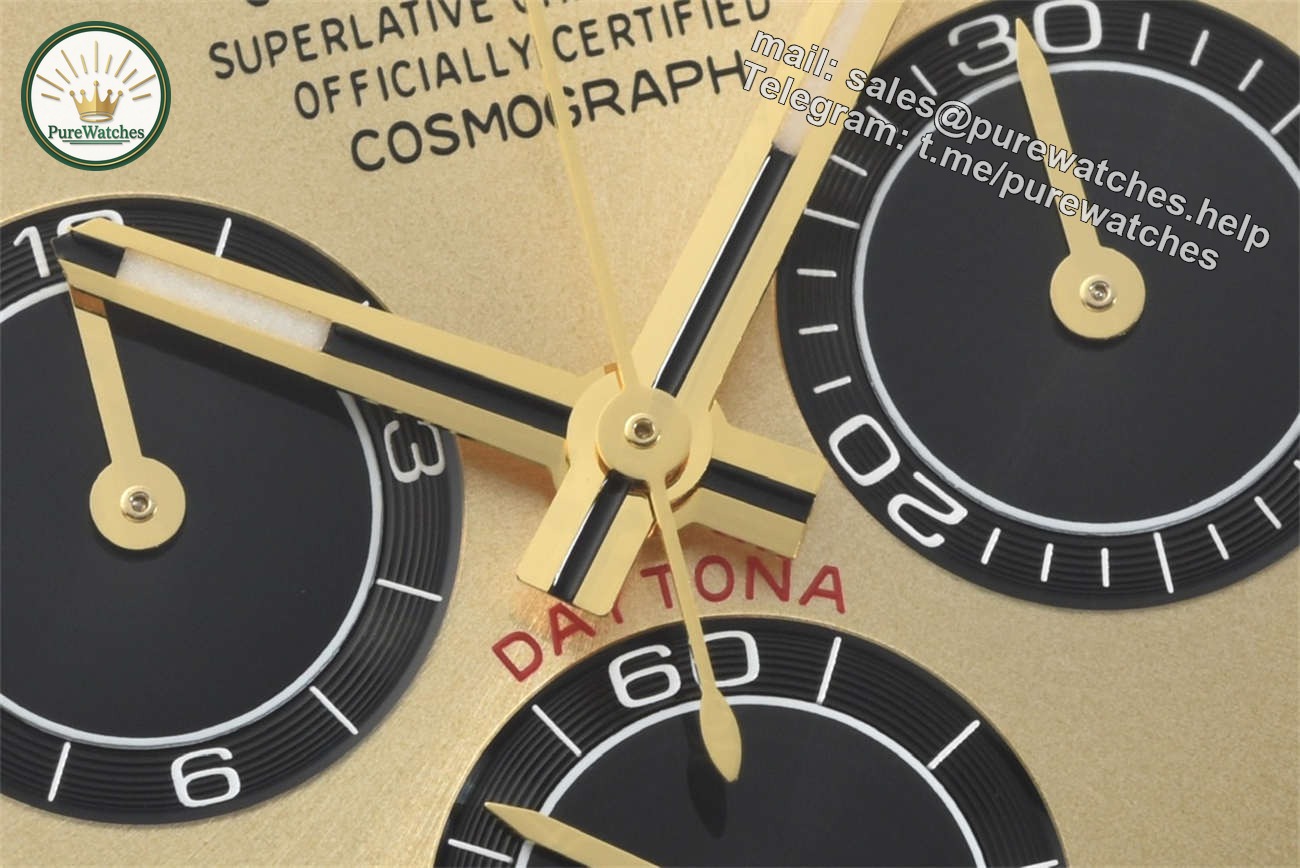 Rolex Daytona 126508 Replica �C Clean Factory 18K Yellow Gold Black Dial - Image 4
