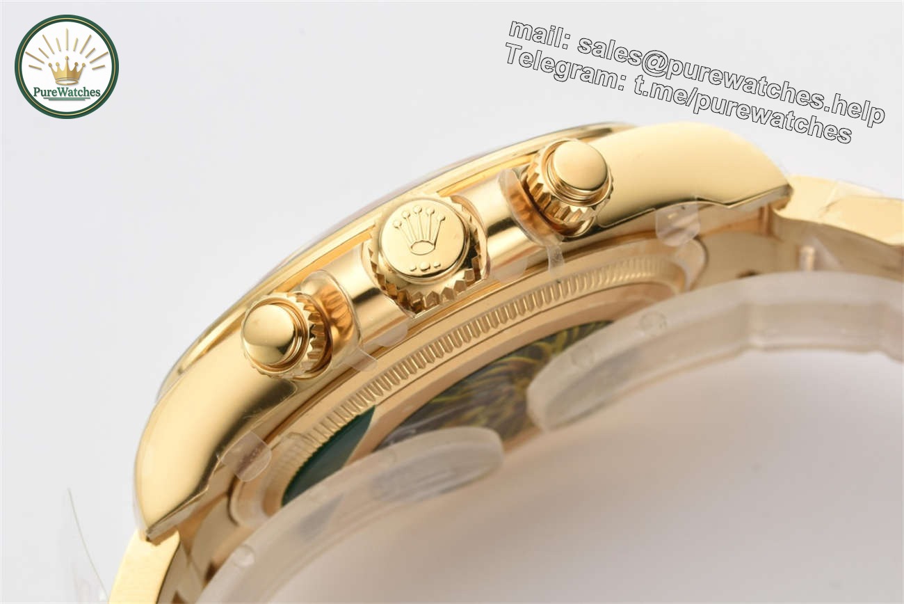 Clean Factory Rolex Daytona 126508 Replica �C Yellow Gold White Dial (4131) - Image 7