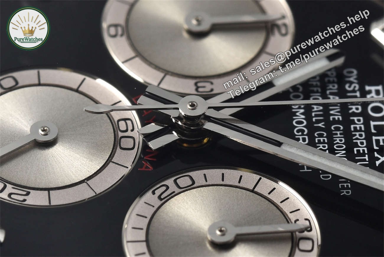 Clean Factory Rolex Daytona 126509 Replica �C White Gold Black Diamond Dial (4131)