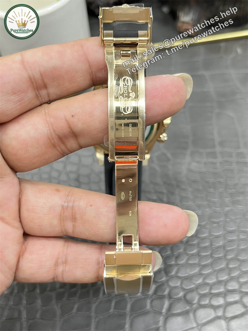 Rolex Daytona 126518LN Replica ?C Yellow Gold Oysterflex Chronograph - Image 6
