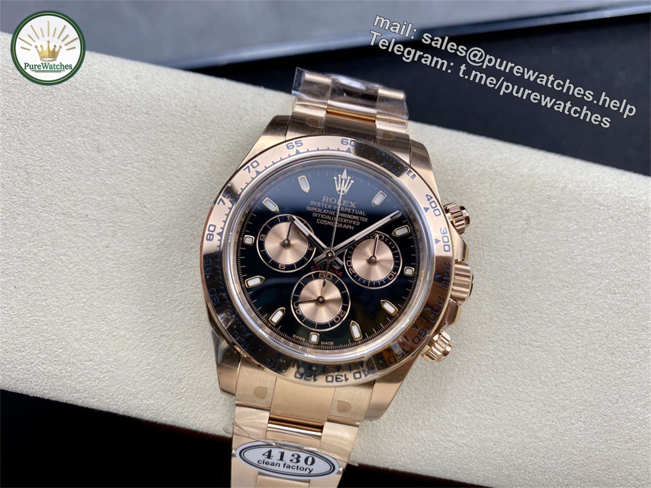 Rolex Daytona Everose Black Dial �C Clean Factory Edition - Image 5