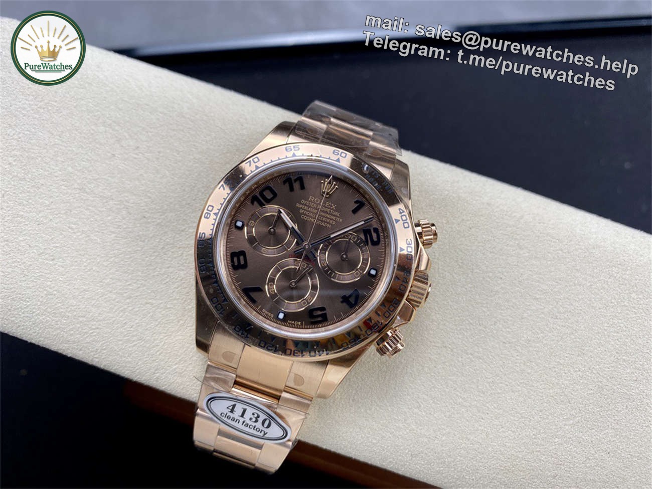 Rolex Daytona Everose Gold �C Clean Factory 4130 Super Clone - Image 6