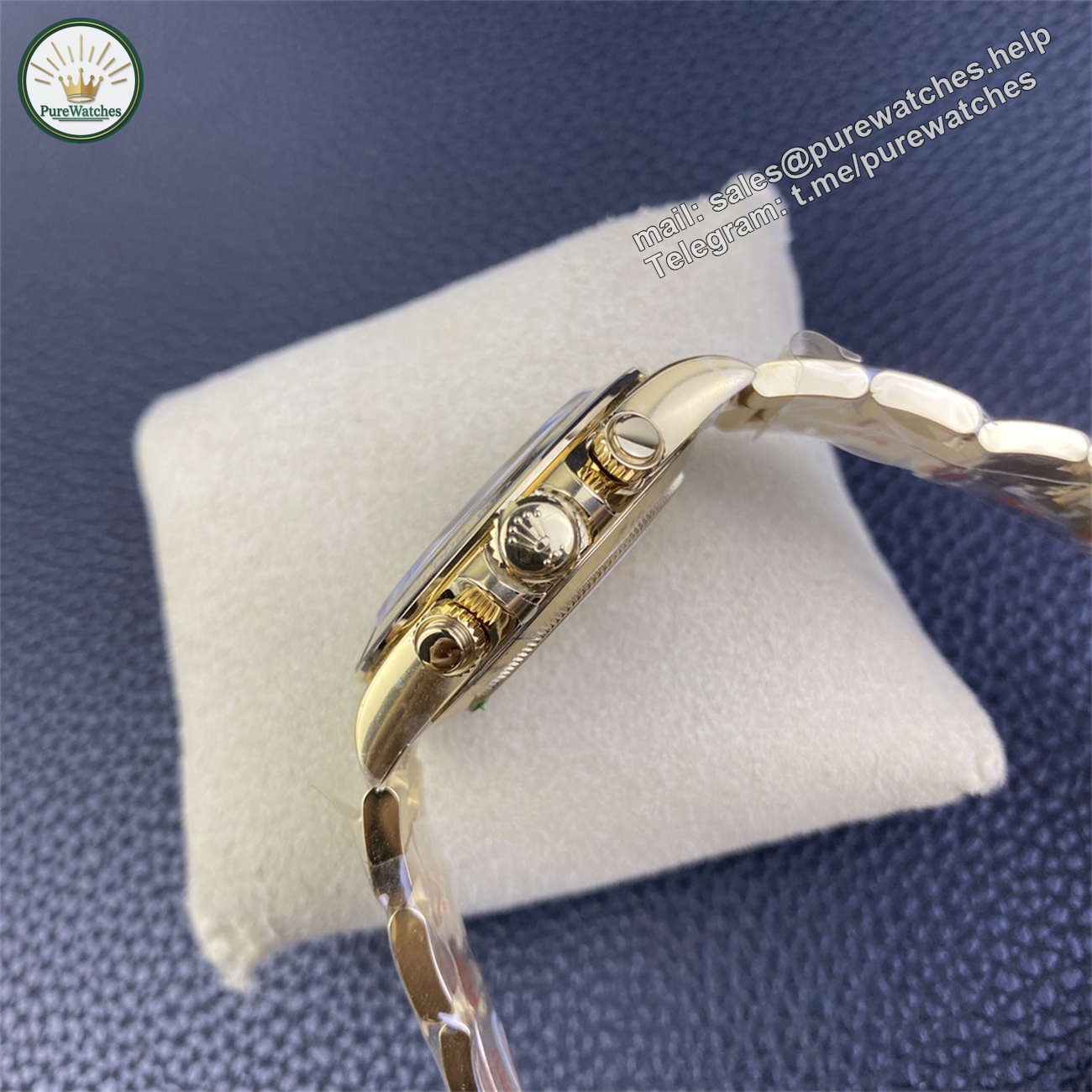 Rolex Daytona Green Dial Replica �C Clean Factory Yellow Gold 4130 Edition - Image 7
