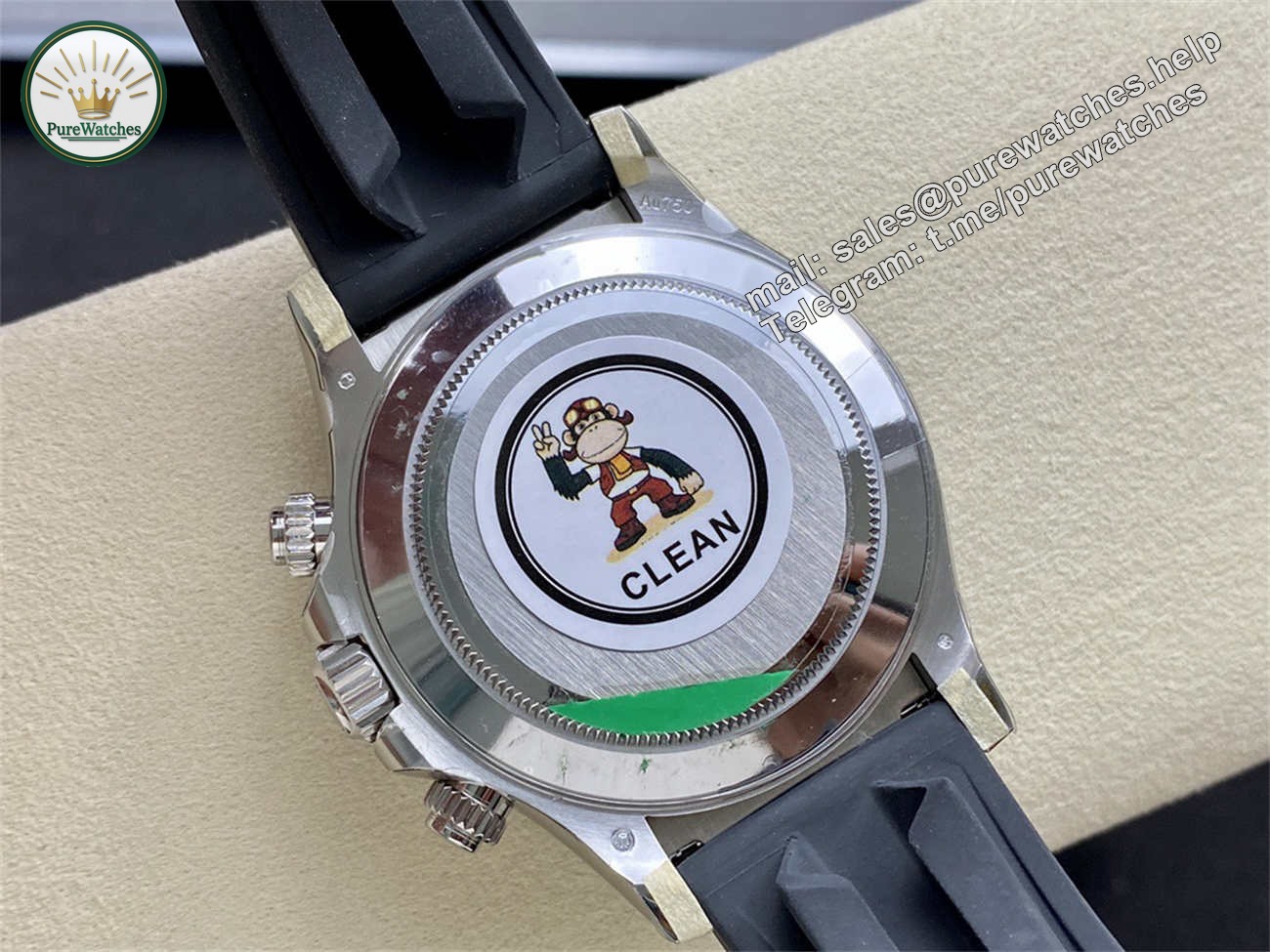 Rolex Daytona Grey Dial �C Clean Factory White Gold Chronograph Replica - Image 8