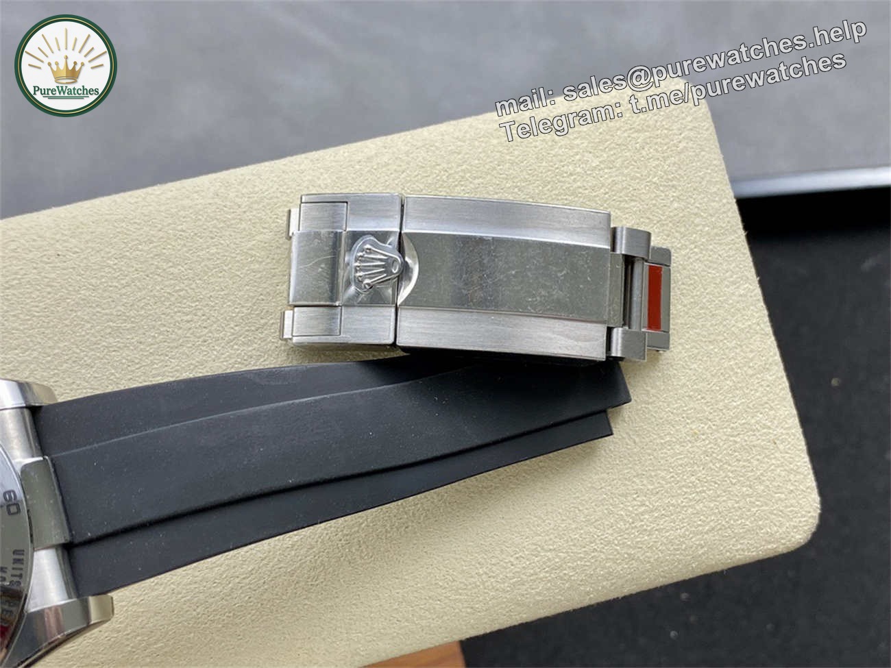 Rolex Daytona Grey Dial �C Clean Factory White Gold Chronograph Replica - Image 9