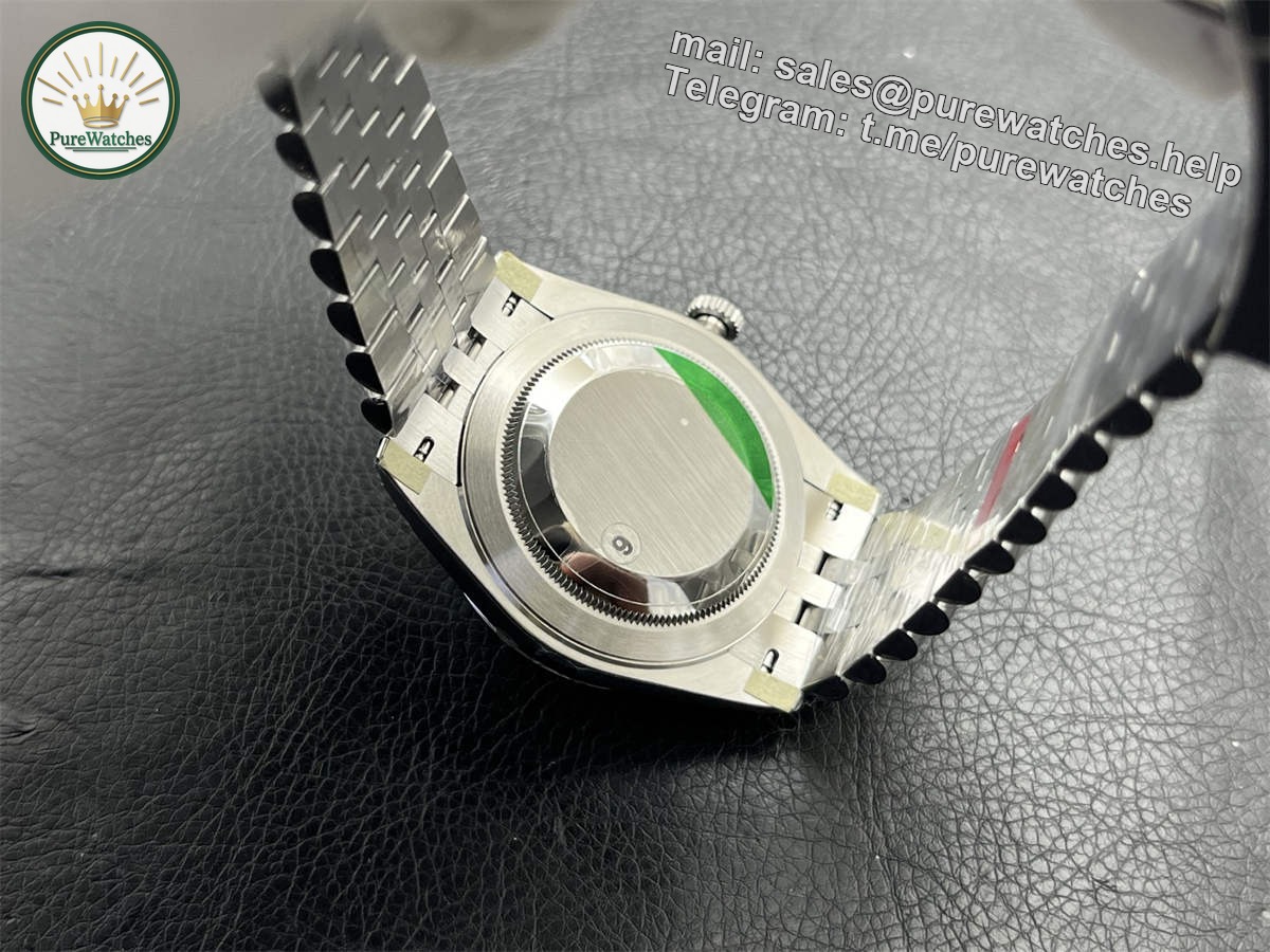 Silver Datejust 41 Replica – Premium 41mm VS Factory Jubilee Bracelet Silver Dial Rolex Clone - Image 7