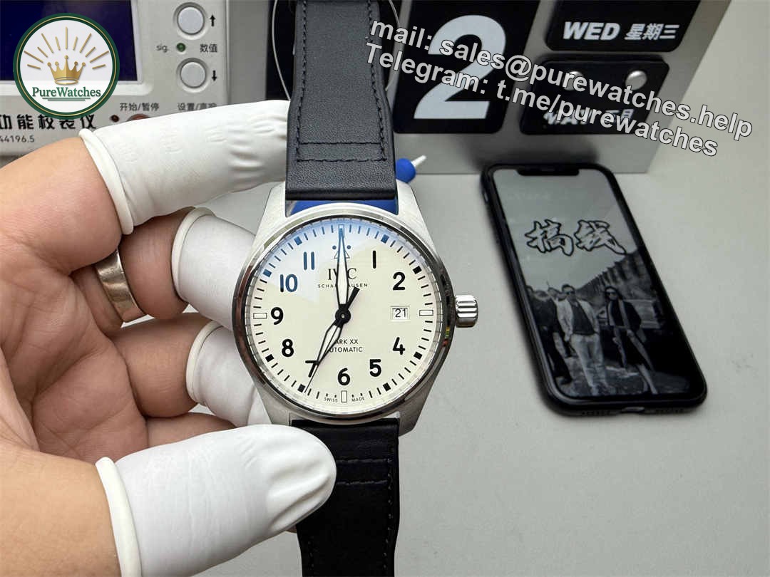 V7 IWC Mark XX White Dial – Premium 40mm Pilot Watch Replica with Sapphire Crystal & 2892/SW300 Movement