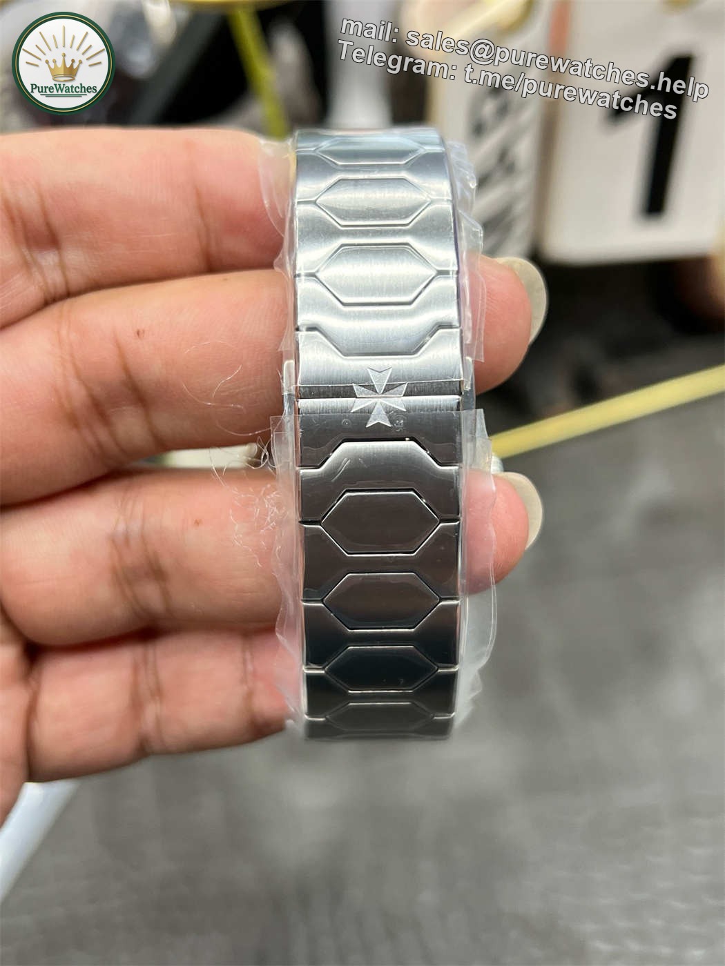 VC 222 Blue Dial Replica (Stainless Steel) – V9 Factory - Image 2