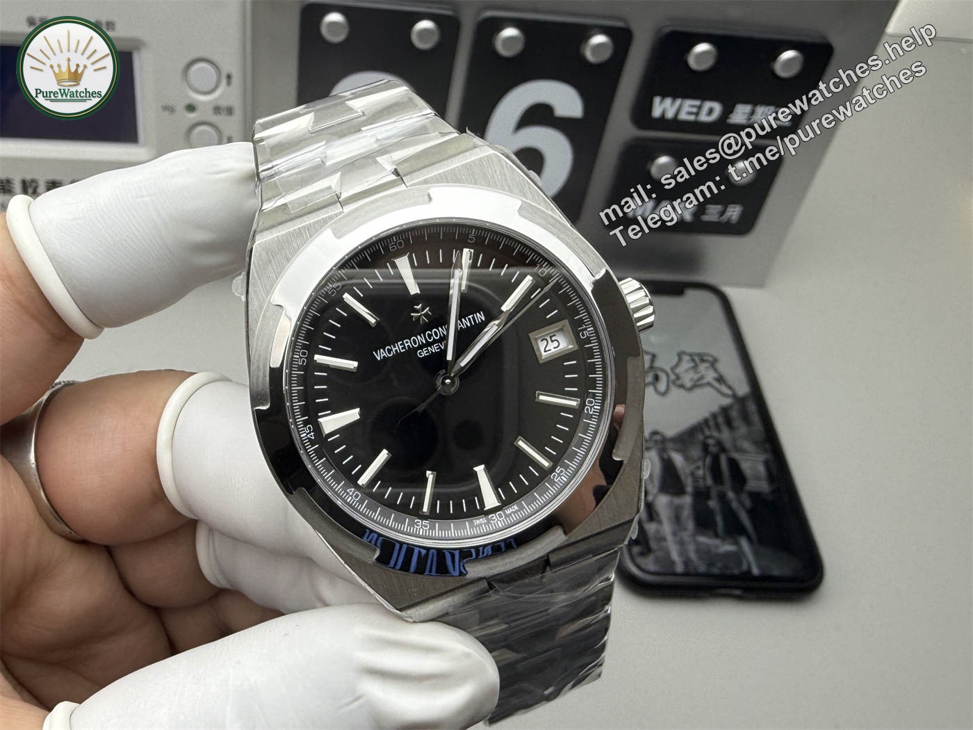 VC Overseas 4520V Replica – 41mm Steel Automatic Watch - Image 2