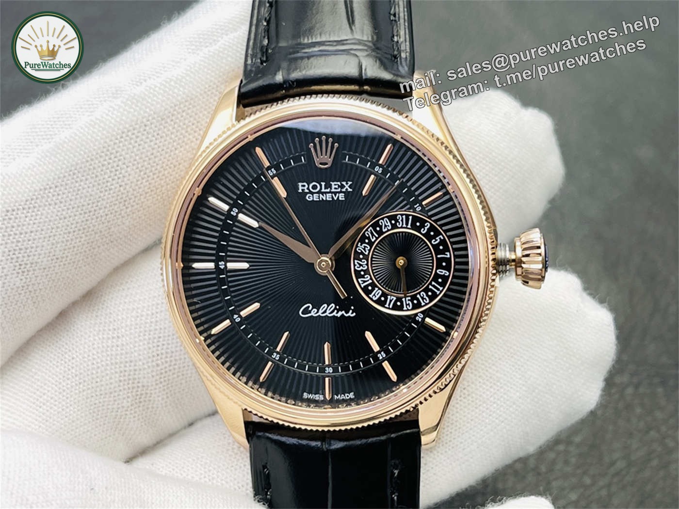 VR Factory Rolex Cellini Date Rose Gold Replica – M50515-0010 39mm