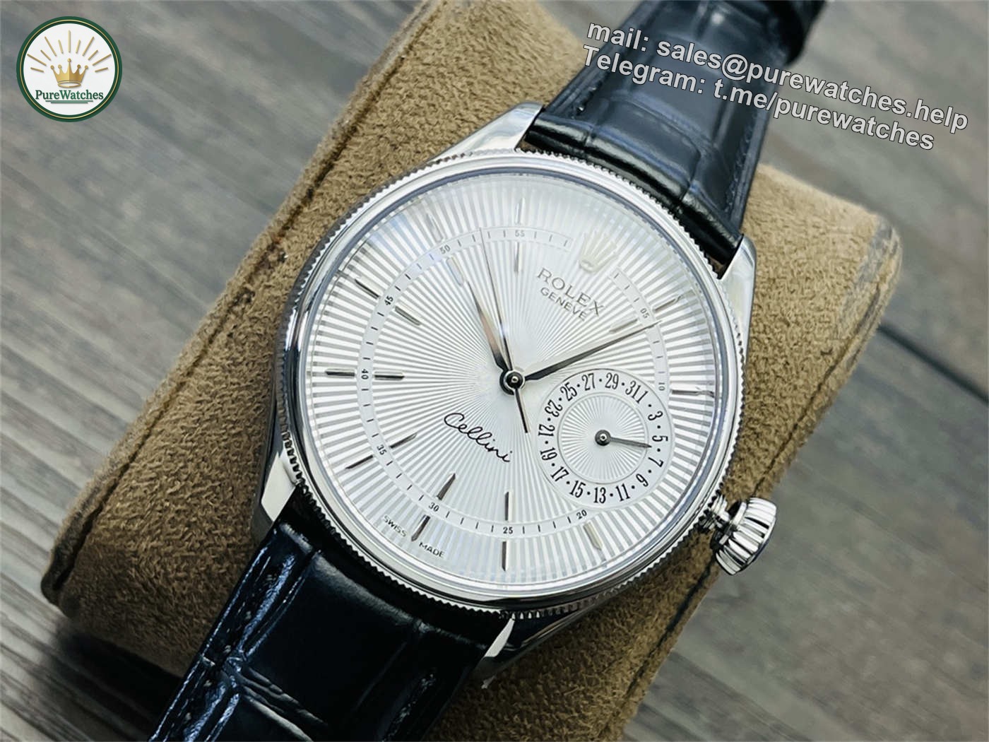 VR Factory Rolex Cellini White Dial Replica – Ref. 50519 Classic 39mm - Image 3
