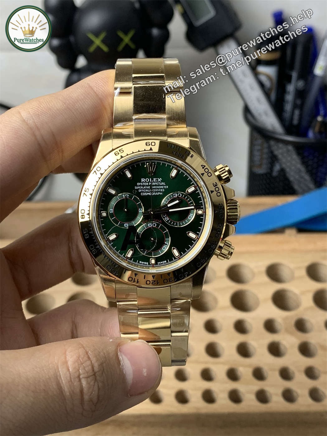 VS Factory Green Gold Daytona Heavy Weight Replica �C 4130 Clone Movement, Best Weighted Version