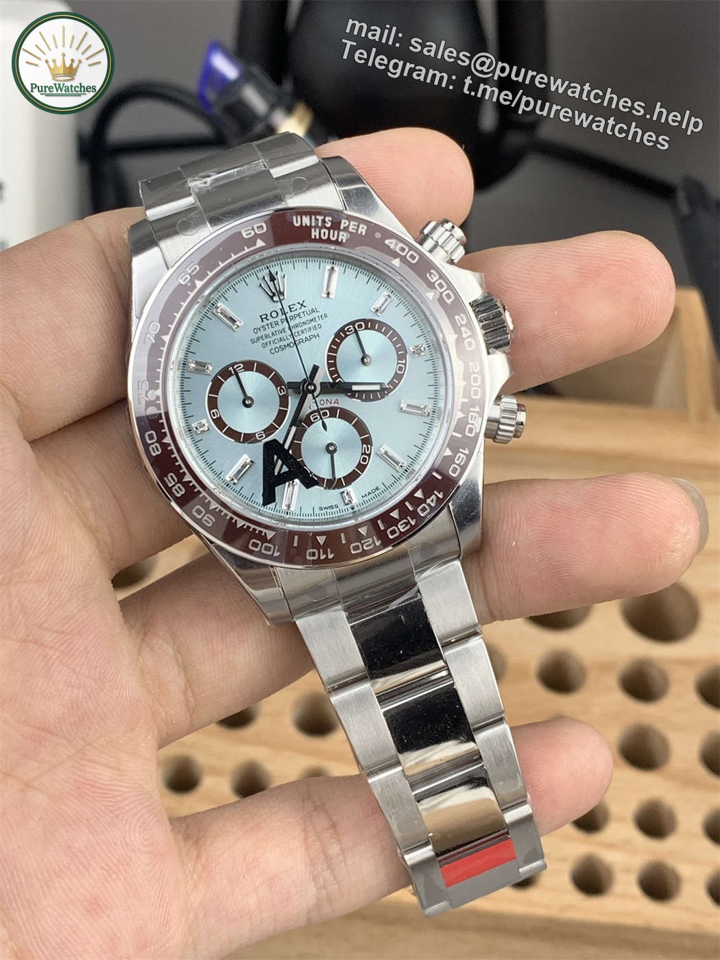 VS Factory Ice Blue Daytona Replica �C Weighted Version with Dandong 4131 Movement - Image 3