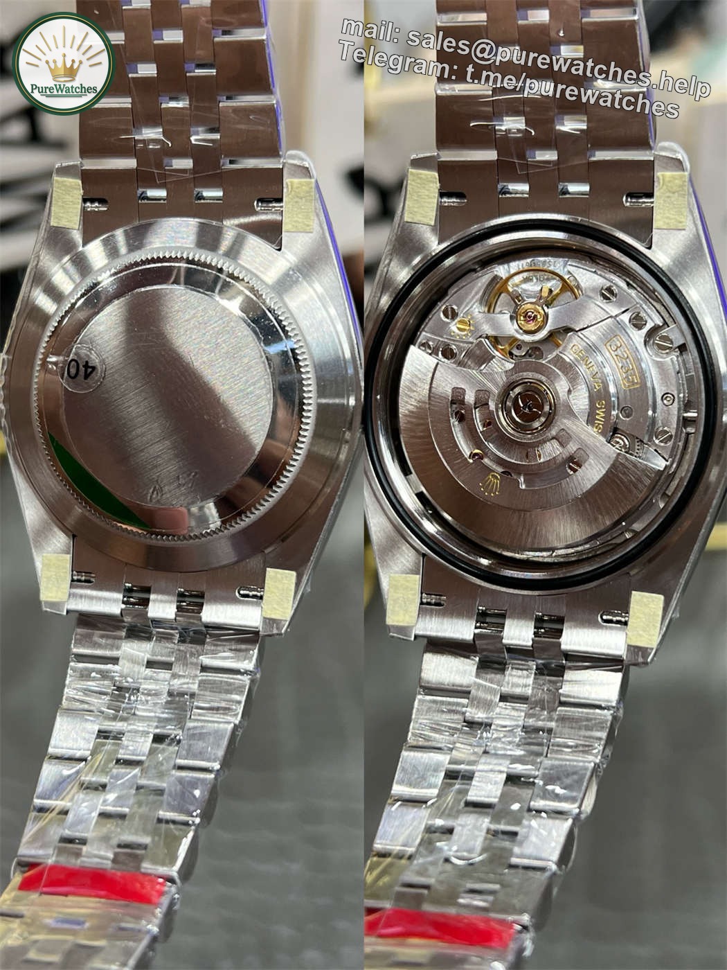 VS Factory Rolex Datejust 41 Replica – Green Dial V2 with Dandong 3235 - Image 7