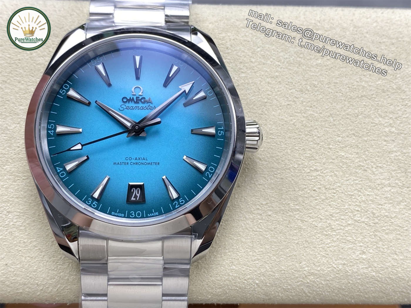 VSF Aqua Terra 150M 38mm “Shades” – Atlantic Blue Dial (VS8800 Super Clone)