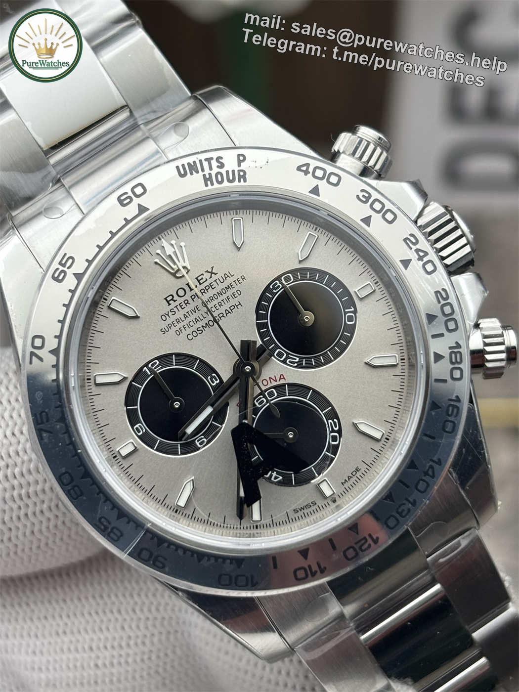 VSF Daytona 126509 V3 Weighted 183g (Grey Dial) �C Dandong 4131 Movement - Image 2