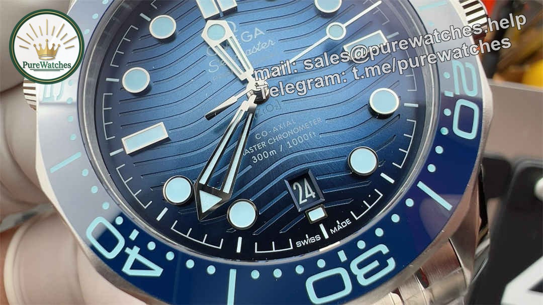VSF Omega Seamaster 300 Summer Blue Replica – Premium Diver Watch with Super Clone 8800 - Image 4