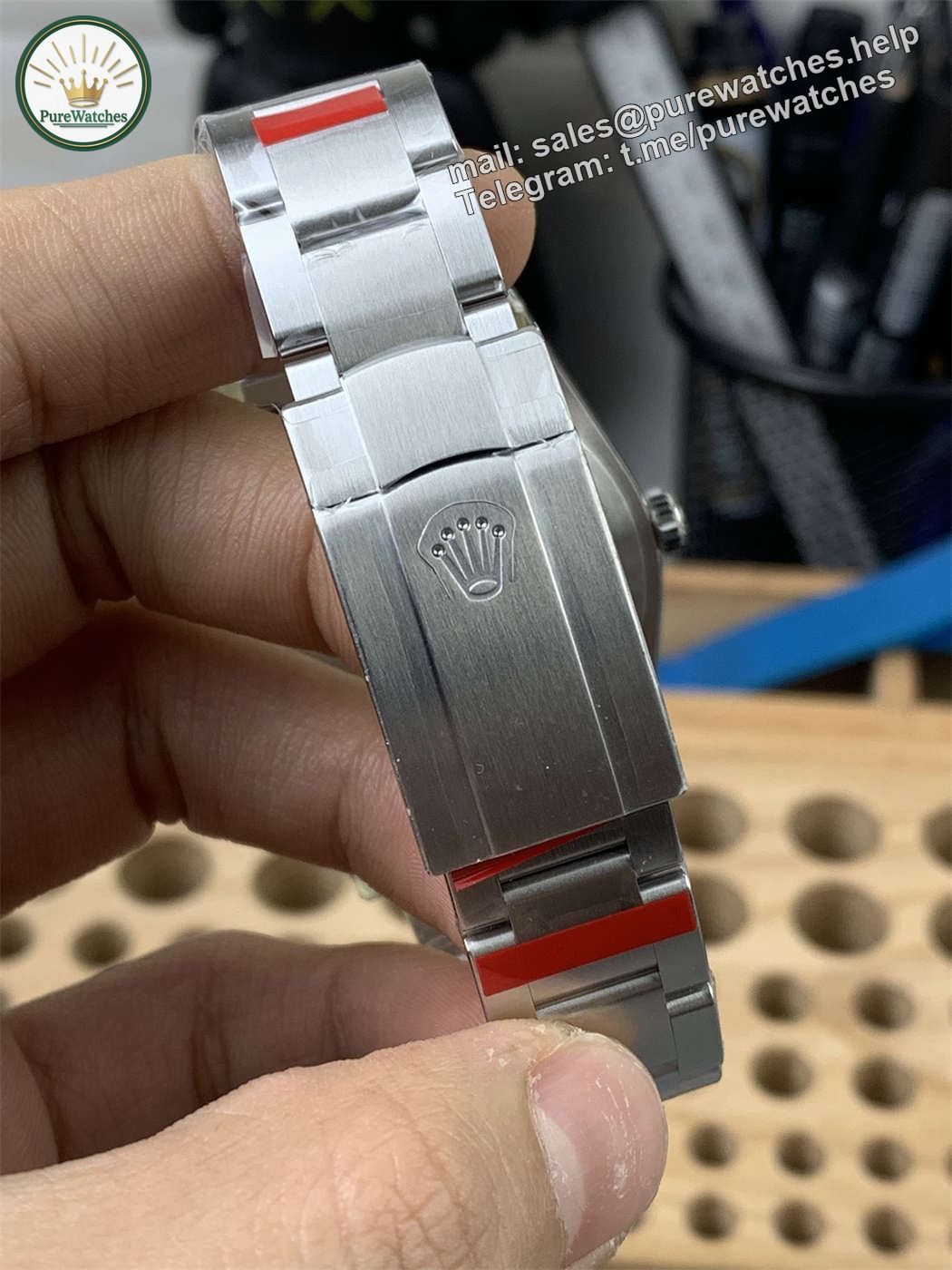 VSF Oyster Perpetual 41 Khaki Dial Replica – Rolex 134300 - Image 6