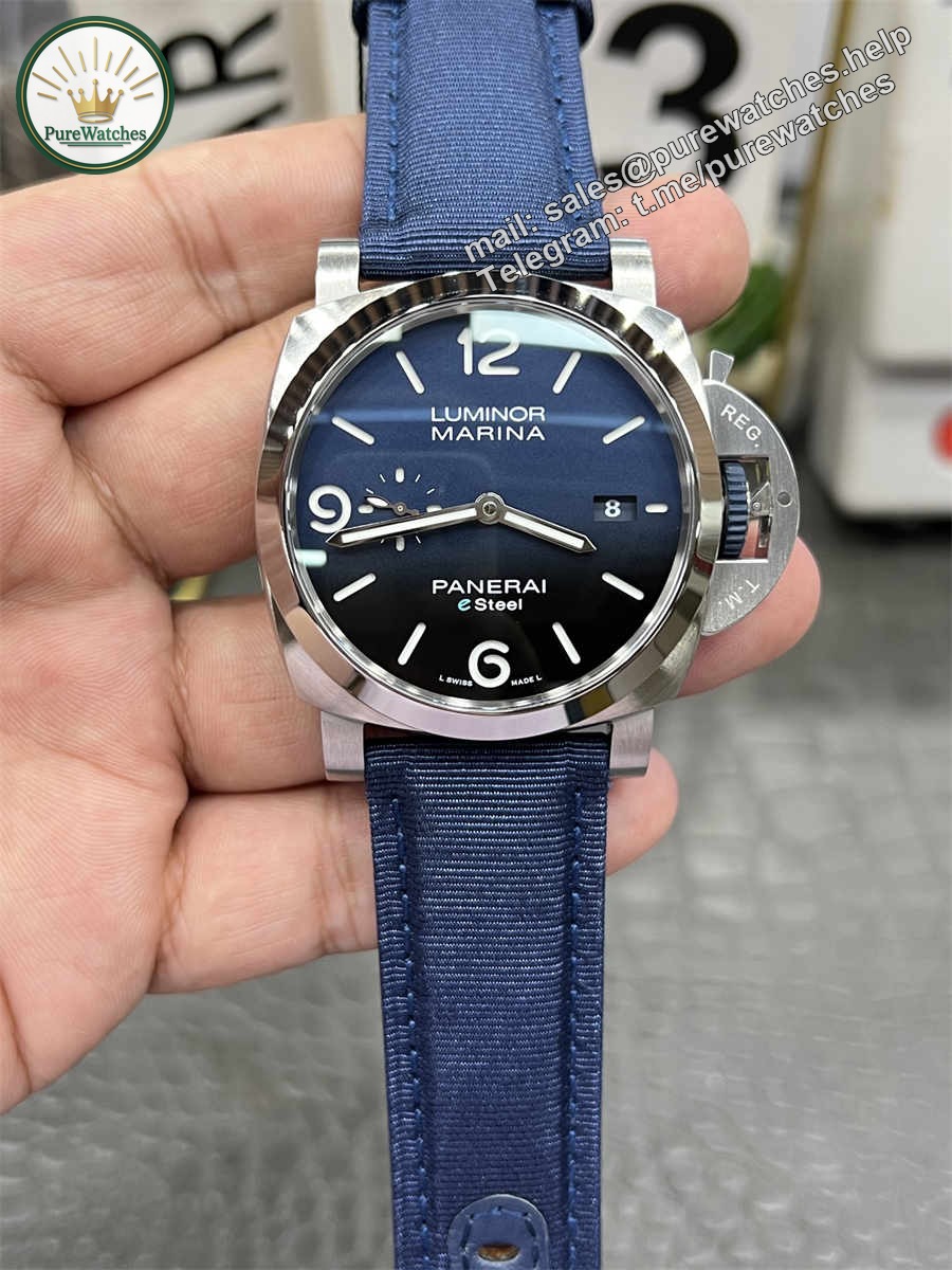 VSF Panerai PAM1157 – 44mm Luminor Marina Blue Dial Replica with P.9010 Clone Movement