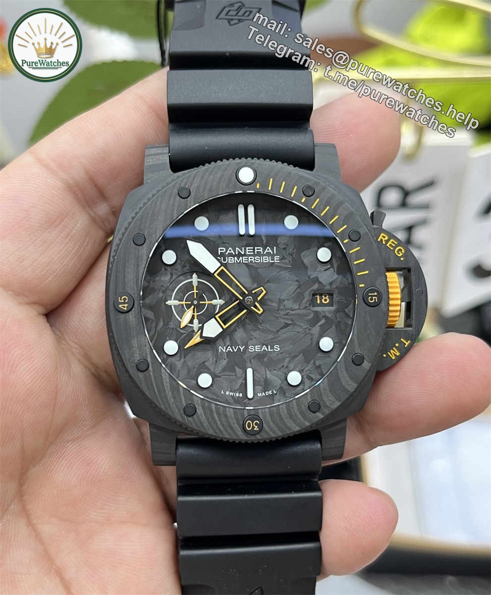 VSF Panerai PAM1324 – 44mm Submersible Carbotech-Style Carbon Replica