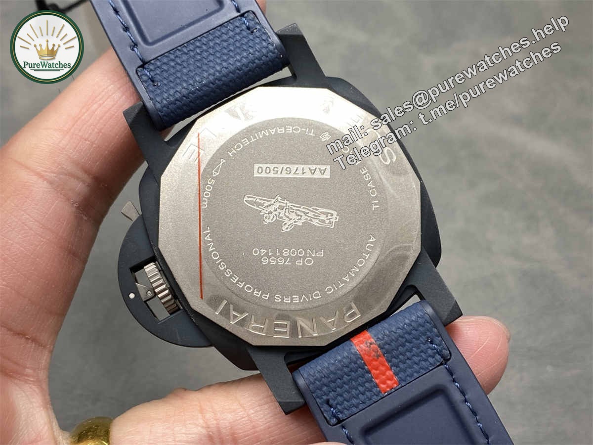 VSF Panerai PAM1466 – 44mm Ti-Ceramitech Submersible Replica with P.900 Movement - Image 7