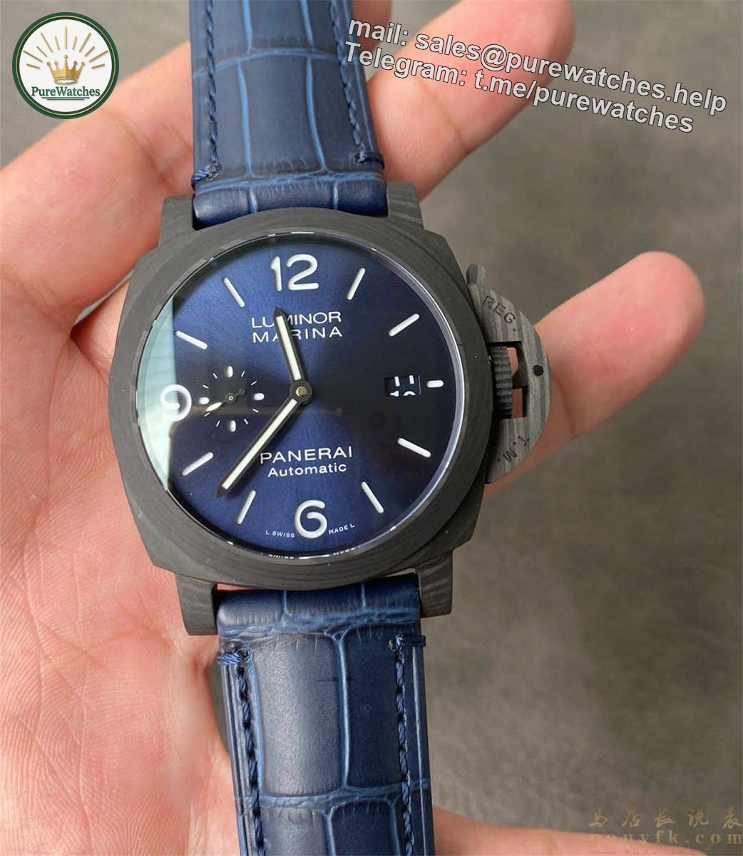 VSF Panerai PAM1664 – Luminor Marina Blu Notte Carbotech Replica Watch with P.900 Movement