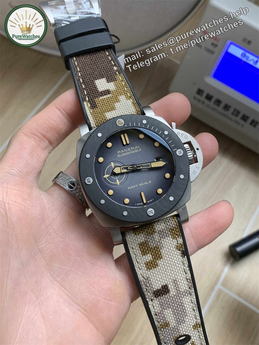 VSF Panerai PAM1669 – 47mm Submersible Navy SEALs Limited Edition Replica - Image 4