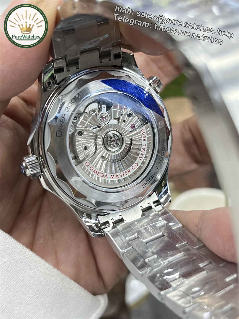 VSF Seamaster 300M Grey Dial Replica – 42mm Diver Watch with Ceramic Bezel - Image 6