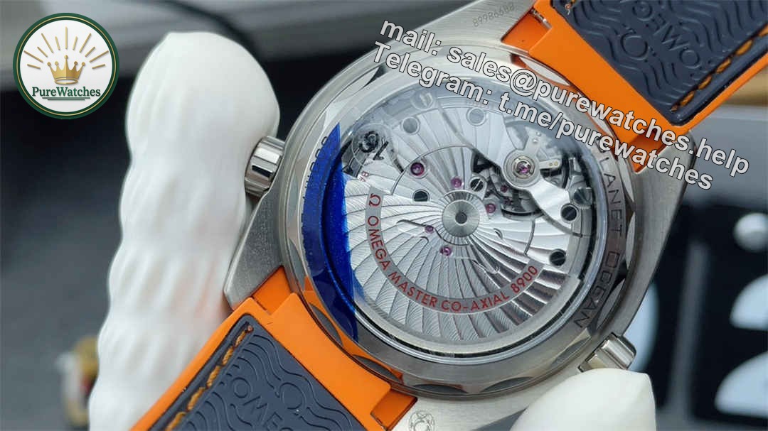 VSF Seamaster 600M Grey Orange Replica – 43.5mm Titanium Diver Watch - Image 7