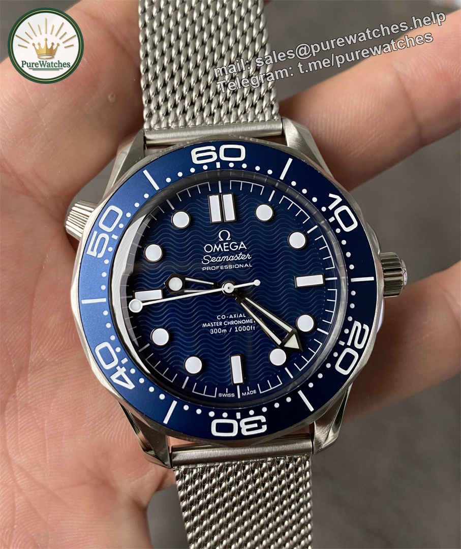 VSF Seamaster 60th Replica — Premium Blue Dial Bond Anniversary Diver Watch
